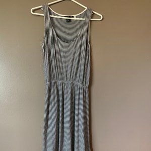 H&M Black and White striped Sundress